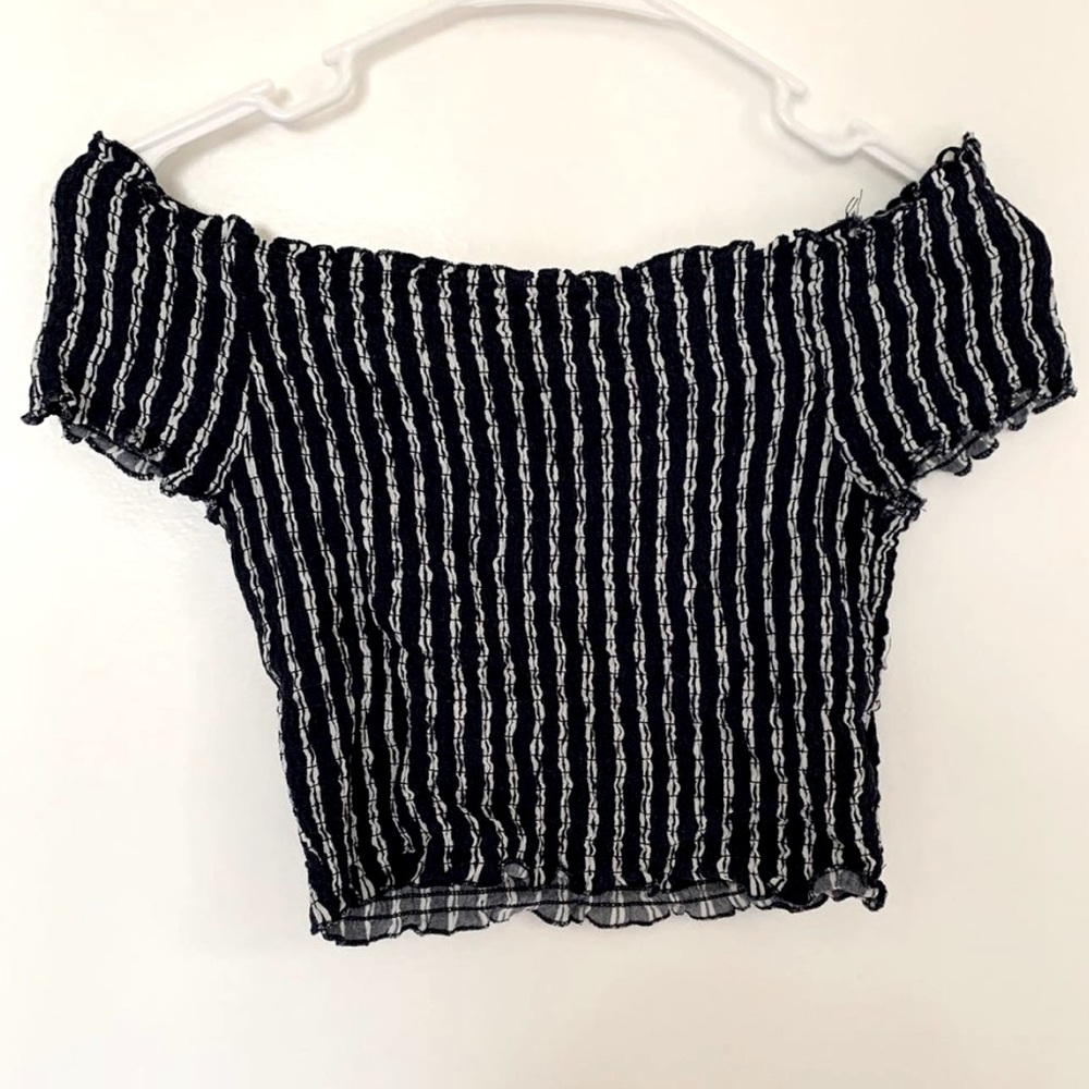 lottie moss navy striped top !!